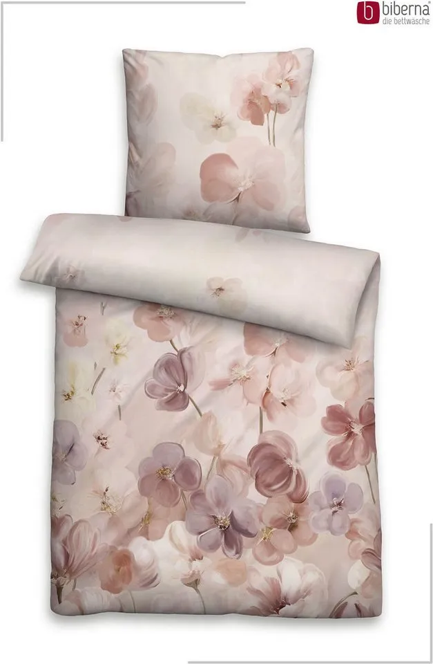 Biberna Biberna Bettwäsche 0477263 Premium Tencel-Bettwäsche 100% Lyocell ab Größe 135x200 cm, Lyocell, 2 teilig, pflegeleicht, temperaturregulierend, Reißverschluss, Sommerbettwäsche, Rosa, – Produktbild 2 von 5