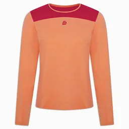 KiiGO Damen Sport Langarmshirt - Peach/Rot – Produktbild 1 von 1