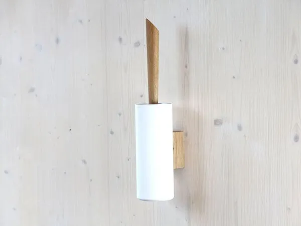werkvoll by Lena Peter werkvoll by Lena Peter Holz Wand WC-Bürste FIRE, Weiss, – Produktbild 1 von 4