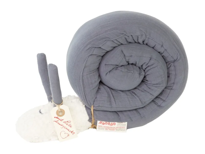 tinéba tinéba Kuschelschnecke Musselin Länge ca. 110 cm, Blau, – Produktbild 1 von 2