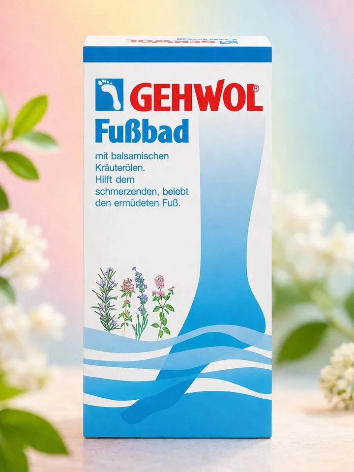 Eduard Gerlach Eduard Gerlach Fußbädersalz GEHWOL Fußbad 400 g belebendes Fußpflegebad mit Kräuterölen Packung, belebt müde Füße, erweicht Hornhaut und desodoriert langanhaltend – Produktbild 2 von 5