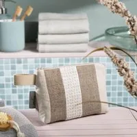 nahtur design nahtur-design Kosmetiktasche aus 100% Leinen | Kleine Leinentasche, No_22 (grün), – Produktbild 1 von 1