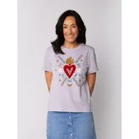 watapparel watapparel T-Shirt Frauen Love and flex, Lavender, – Produktbild 1 von 1