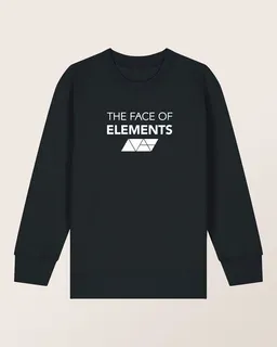 THE FACE OF ELEMENTS The Face of Elements Bold Relaxed Fit Kids Sweatshirt aus 100% Bio-Baumwolle – Produktbild 1 von 1