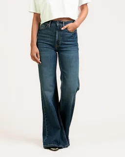Kuyichi Kuyichi Damen vegan Jeans Vivienne Flare Riff Blue – Produktbild 1 von 1