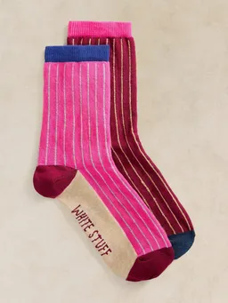 White Stuff 2-er PackRippensocken Colour-Block - 36-38 – Produktbild 1 von 1