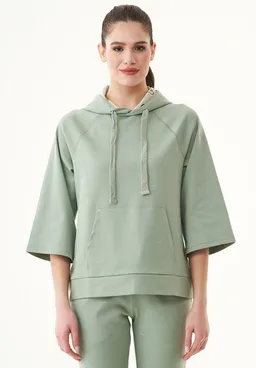 ORGANICATION ORGANICATION 3/4 Arm Kapuzenpullover aus Bio-Baumwolle – Produktbild 1 von 1