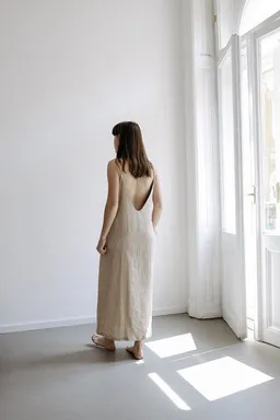 gust. gust. Leinenkleid mit Rückenausschnitt - 100% Bio-Leinen – Produktbild 1 von 1