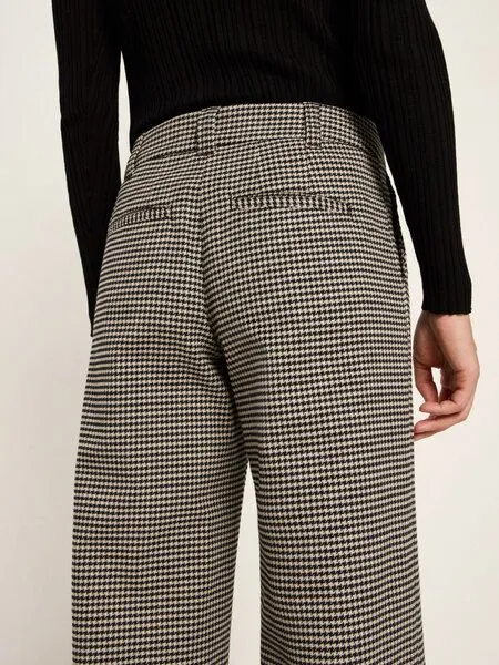 LANIUS LANIUS Hahnentritt Marlenehose (GOTS), Black/ off white, – Produktbild 4 von 4