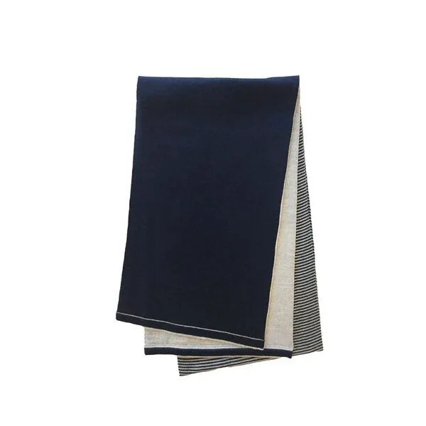 austriandesign.at austriandesign.at RingelSchal aus extrafeiner Merinowolle, Blau/grau, – Produktbild 2 von 4