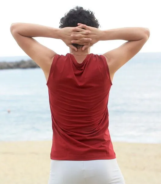 ESPARTO ESPARTO Tanktop Herren Takat, Granatrot, – Produktbild 3 von 4