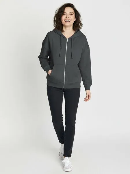 GreenBomb GREENBOMB Sweatjacke Basic Vale, Gravel, – Produktbild 3 von 4