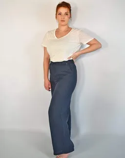 Aatise Aatise Schlaghose damen mid-rise Zhéa mit Seitentaschen aus 100% Leinen – Produktbild 1 von 1