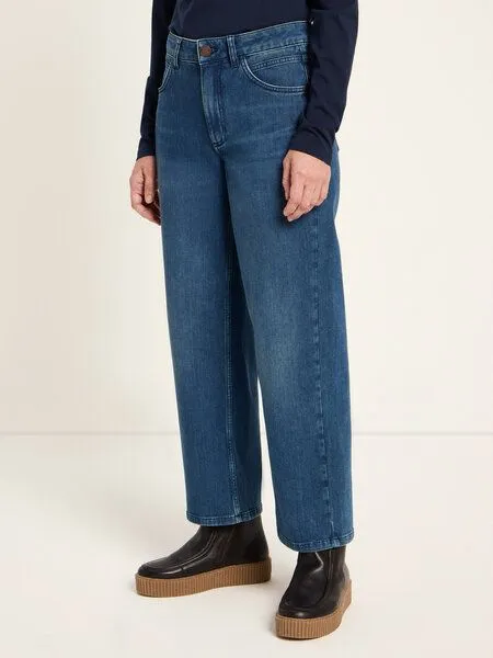 LANIUS LANIUS Relaxed Jeans (GOTS) aus Bio-Baumwolle, Dark blue denim, – Produktbild 3 von 5