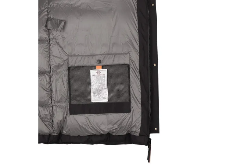 Parajumpers Daunenmantel PJS HAYATE Kapuzen Herren Daunenjacke / Mantel Schwarz Wassersäule: 5000 mm – Produktbild 5 von 5