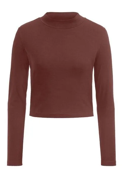 hessnatur hessnatur Longsleeve Fitted ACTIVE LIGHT aus reiner Bio-Baumwolle, Hennabraun, – Produktbild 3 von 4
