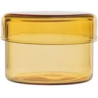 Tranquillo TRANQUILLO Aufbewahrungsdose RAINBOW Borosilikatglas (GLA028, GLA029, GLA030, GLA031, GLA032), Gelb (gla031 klein), – Produktbild 1 von 1