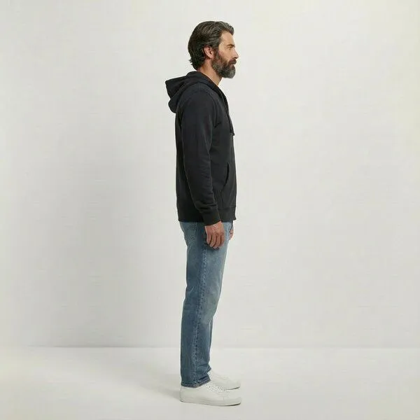 YTWOO YTWOO Everyday Unisex-Sweatjacke – Weich, zeitlos & nachhaltig, Schwarz, – Produktbild 3 von 3