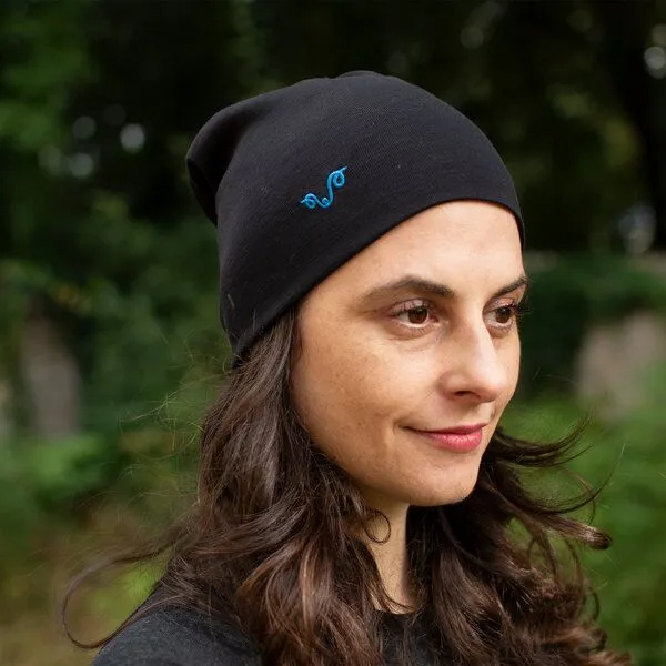 Woolona Woolona Beanie Mütze Merinowolle - 100% Merinowolle, Schwarz, – Produktbild 1 von 2