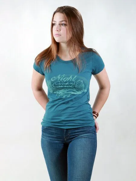 NATIVE SOULS Native Souls T-Shirt Damen - Night Owl, Teal, – Produktbild 1 von 1