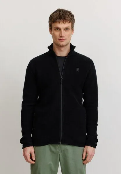 recolution Herren Fleecejacke aus Baumwolle - BUXUS - recolution, Black (schwarz), – Produktbild 2 von 4