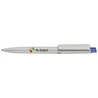 RITTER CARES RITTER CARES Kugelschreiber 'Crest Recycled' grau/royal-blau – Produktbild 1 von 1