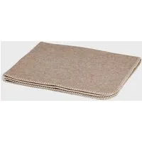 Yumeko Babydecke 75x100 cm "Yumeko" aus 100% Mulesingfreier Merinowolle, Light brown/white, – Produktbild 1 von 1