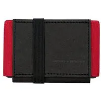 ANDERS & KOMISCH ANDERS & KOMISCH Kleines nachhaltiges Portemonnaie mit Münzfach - A&K MINI CLASSIC Schwarz, Schwarz/rot, – Produktbild 1 von 1