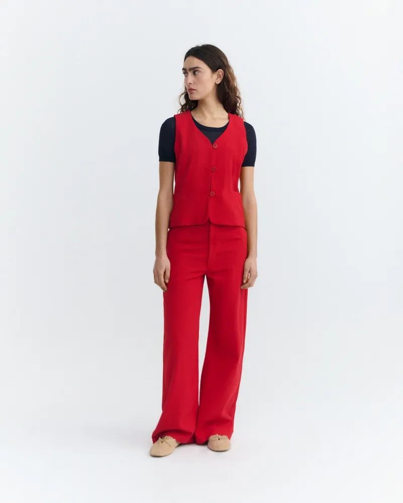 thinking mu Thinking MU Damen vegan Hose Karina Rot, Rot, – Produktbild 1 von 2