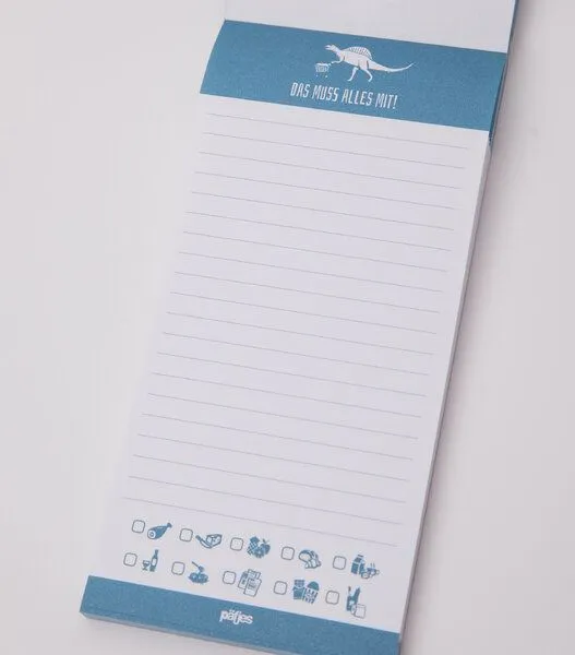 päfjes päfjes Schnell etwas Einkaufen - Notizblock mit Dino T-Rex - 100 Seiten – Produktbild 2 von 4