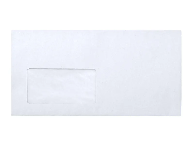 100 DL Briefumschläge SK m.F. recycling weiß 80g – Produktbild 1 von 1