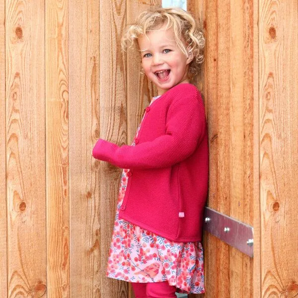 Enfant Terrible Enfant Terrible Strickjacke im Trachtenstil in weinrot – Produktbild 2 von 2