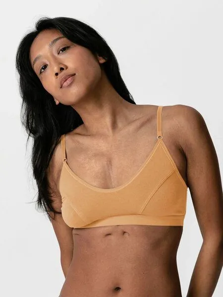 erlich textil erlich textil Edith bügelloses Bustier aus weichem Modal, Terra, – Produktbild 6 von 6