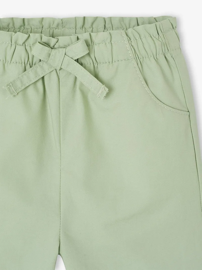 Vertbaudet Weite Baby Hose aus Baumwolle, Pistaziengrün, – Produktbild 2 von 2