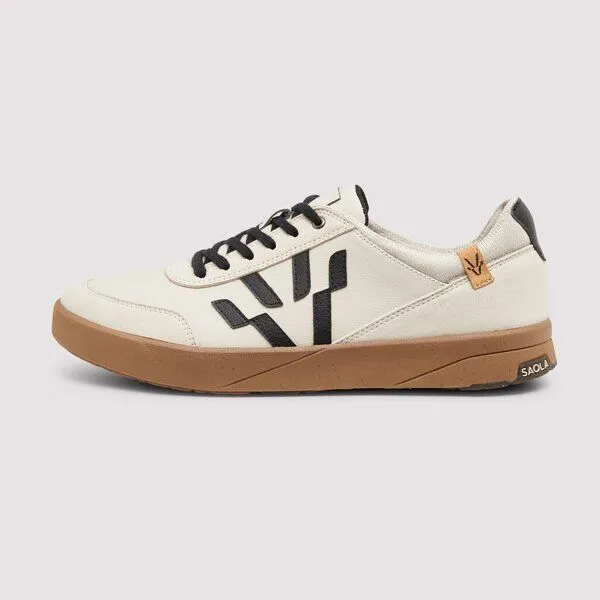 SAOLA SAOLA Cali M - leicht vegan sneaker mit elastischen Schnürsenkeln, Sand black, – Produktbild 2 von 3