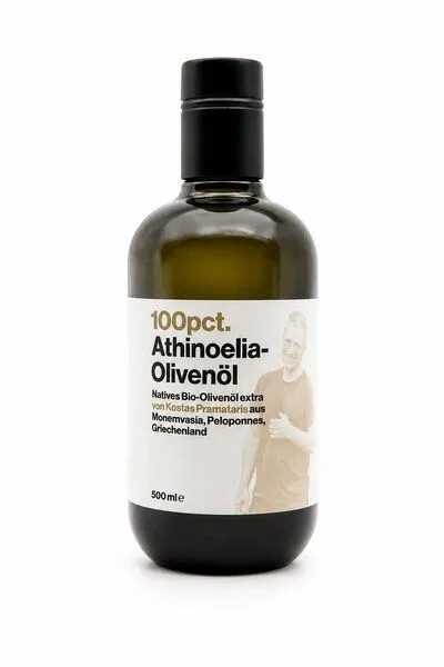 100pct. 100pct. Athinoelia Bio-Olivenöl extra nativ aus Lakonia – Produktbild 1 von 1