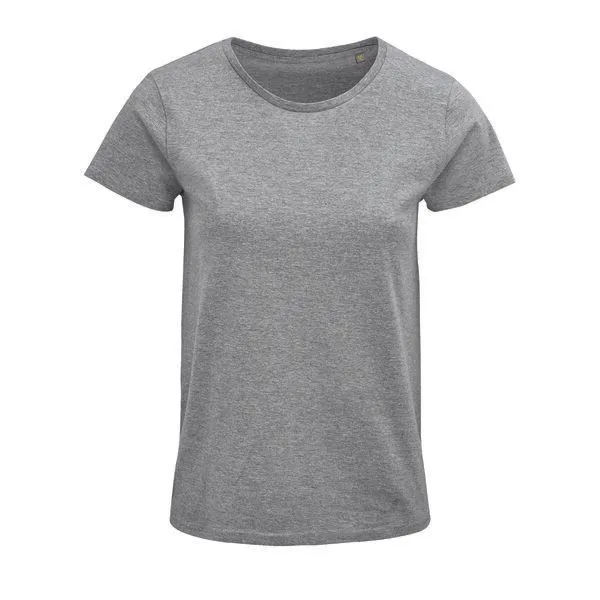 Sol's Sol's Damen T-Shirt Kurzarm Rundhals aus Bio - Baumwolle, Grey melange, – Produktbild 1 von 3