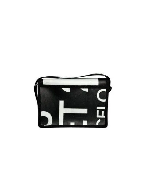 DEMANO DEMANO Kleine Schultertasche aus Recycelte Bannern Universitat XS, Schwarz, – Produktbild 3 von 4