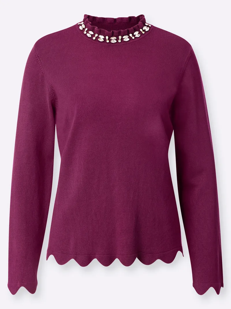 Witt Witt Langarm-Pullover malve, Malve, – Produktbild 1 von 2