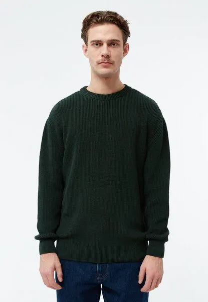 Givn Berlin Givn Berlin Strickpullover GBBRENDAN loose Fit aus Bio-Baumwolle, Grün, – Produktbild 2 von 4