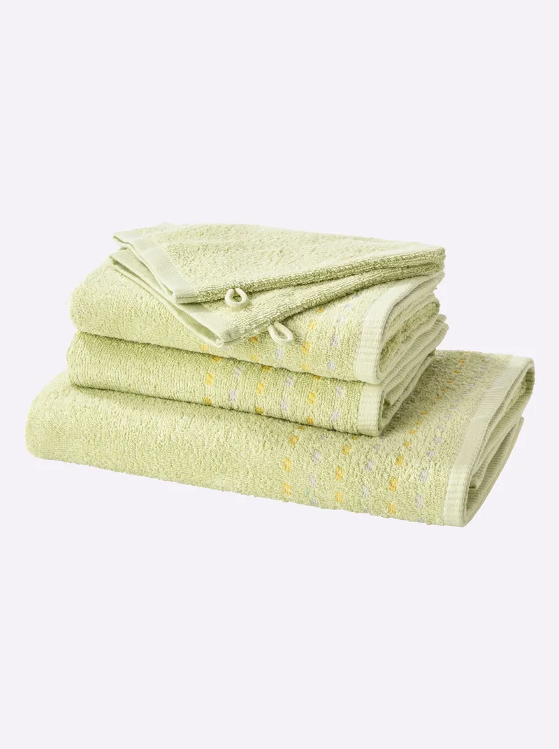 wäschepur Handtuch pistazie, Pistazie, – Produktbild 2 von 3