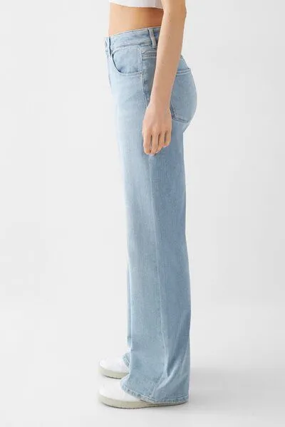 DAWN DAWN Jeans DEW Flared Soft Denim Classic, Light blue, – Produktbild 5 von 8