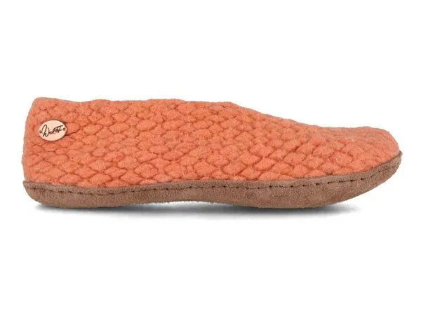 WoolFit WoolFit Handgewebte bunte Hausschuhe "Woolies" aus Wolle für Damen, Orange, – Produktbild 4 von 4