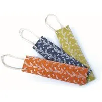 El Puente El Puente Geschenktasche für Weinflaschen "Ranken", 3er-Set | Fair Trade & Handmade aus Indien – Produktbild 1 von 1