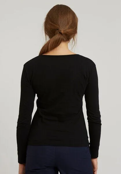 THOKKTHOKK ThokkThokk Damen Longsleeve Bio Fair, Black (schwarz), – Produktbild 3 von 5