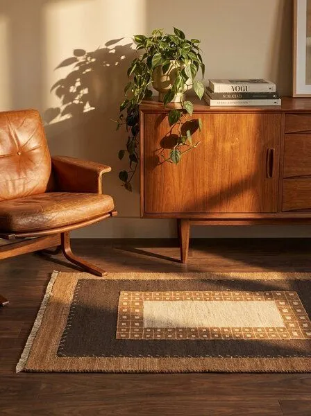 Rugtales Kelim Gashgai „Rugtales“ aus Schurwolle, Braun, – Produktbild 2 von 4