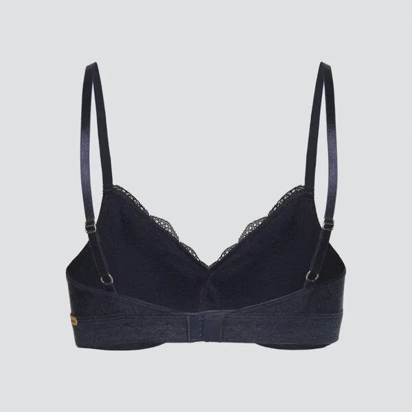 comazo|earth Spitzen BH Modell: Soft-Bra GOTS, Marine-melange, – Produktbild 5 von 5