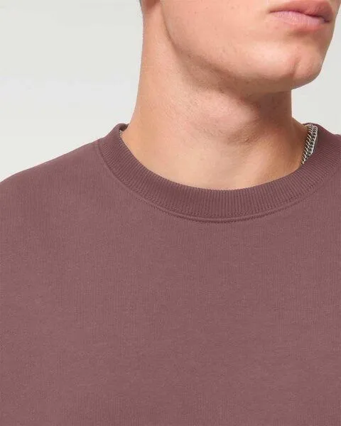 YTWOO YTWOO Oversized Sweatshirt aus reiner Bio-Baumwolle, Dry Handfeel, Violett, – Produktbild 4 von 4