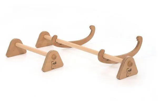rollholz rollholz Barren & Klimmzugstange Set aus Holz für Türrahmen (ohne Bohren & Schrauben) – Produktbild 2 von 4