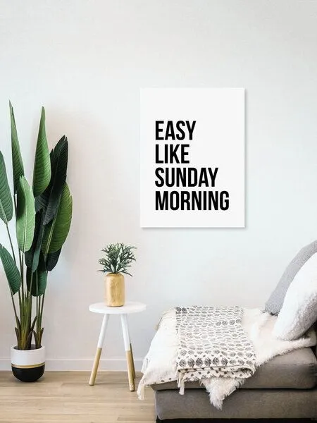 Photocircle Photocircle Poster / Leinwandbild - Easy Like Sunday Morning No6 – Produktbild 4 von 4